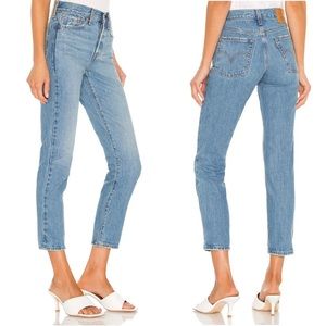 Levi’s Wedgie Fit Ankle Jeans in Athens Pushed Light Wash SZ 28 NWT